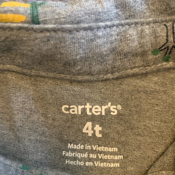 Carter's Gray and Yellow Construction Polo Shirt - Picture 2 of 4